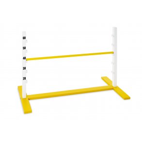 Pinolino Stativ fr Hjdhopp och Hinderbana, Massivt tr/Gul