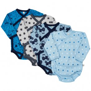 Pippi Body Wrap Langrmet (4-pak), Blue