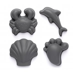 Scrunch Sandform (4 Stck), Anthrazitgrau