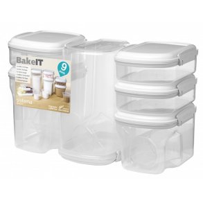 Sistema Förvaringsbox Bakset (9 st.), Bake It