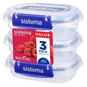 Sistema Förvaringsbox 180 ml (3 st.), Klip It Plus