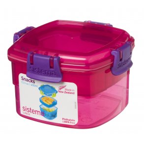 Sistema Lunchlda 400 ml, Lunch Snacks To Go/Pink