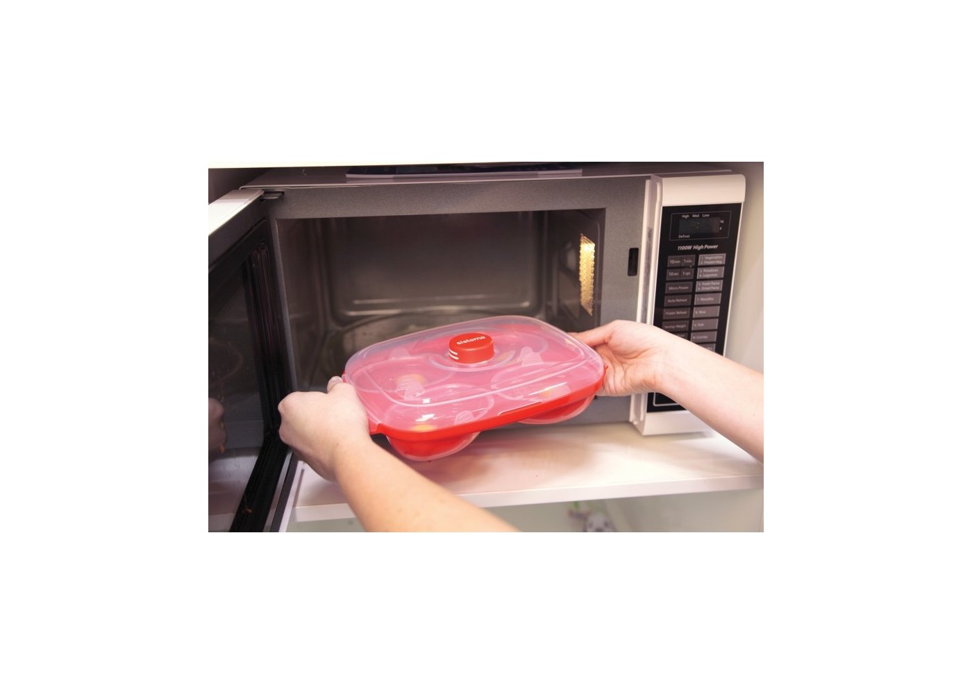 Sistema Egg Poacher til Mikroovn 1.1 L Sistema Onlinekids.dk