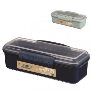 Sistema Snackbehllare Rumdelad 410 ml, Renew/Ass. Färger