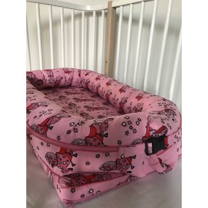 Småfolk Baby nest Luxury, Horse / Sea Pink