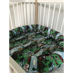 Småfolk Multi Baby Nest, Landscape/Air Blue