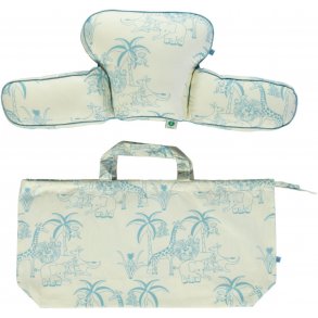 Smfolk Kinderwagen-Kissen, Dschungel/Air Blue