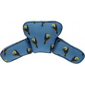Smfolk Kinderwagenkissen, Toucan Cendre Blue/ko-Baumwolle