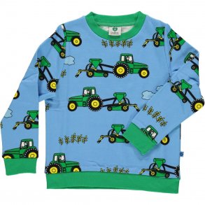 Smfolk Sweatshirt, Traktor/Blue Grotto