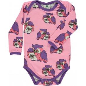 Smfolk Body med Ugler, Sea Pink