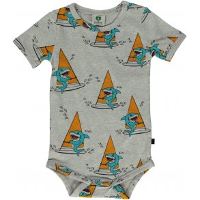 Smfolk Body SS, Surfer Haj/Lt. Grey Mix