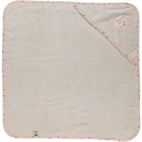 Smfolk Babyhandduk med huva 70 x 70 cm, pplekant/Mauve