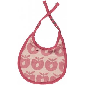 Smfolk haklapp med Kantband, pplen/Silver Pink