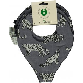 Smfolk Haklapp med Napphllare (3.st.), Leopard/Steel Grey