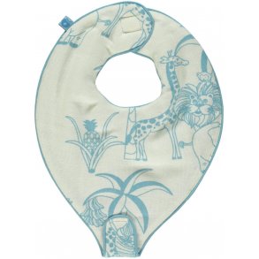 Smfolk Haklapp med Napphllare (3.st.) Ekologisk Bomull, Jungle/Air Blue