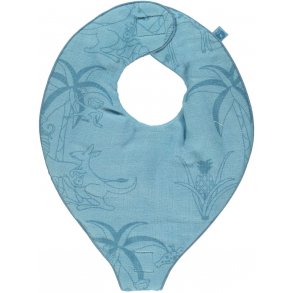 Smfolk Haklapp med Napphllare (3.st.) Ekologisk Bomull, Jungle/Cendre Blue