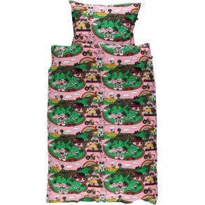 Smfolk Junior Sngset 100x140 cm, Landskab/Sea Pink