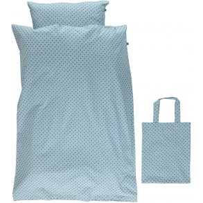Smfolk Juniorbddset 100x140 cm, Mikropplen/Stone Blue