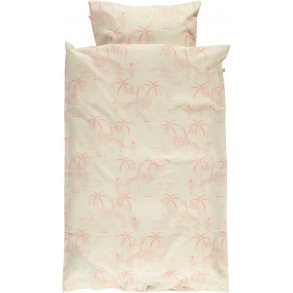 Smfolk Juniorbddset 100x140 cm, Djungel/Silver Pink