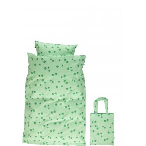 Smfolk Junior Sngset 100x140 cm med pplen, Pistache Green