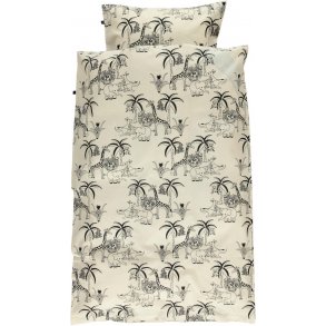 Smfolk Juniorbddset 100x140 cm, Djungel/Creme