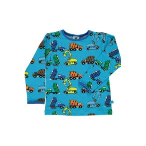 Smfolk T-Shirt LS, Maskiner/Ocean Blue