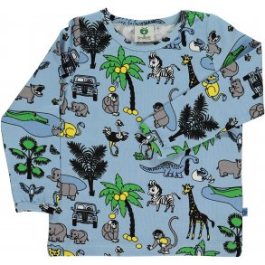 Smfolk Langrmet T-shirt, Air Blue