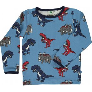 Smfolk T-shirt med Dinosaurus, Winter Blue