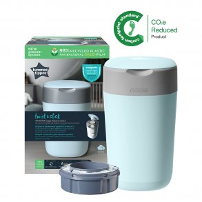 Tommee Tippee Sangenic Windeleimer Twist & Click und Nachfllfolie (1er Pack), Blau