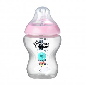Tommee Tippee Closer to Nature Nappflaska 260 ml 0+ mdr., rosa