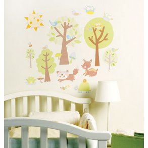 Wallies Dyrene i skoven Wallstickers