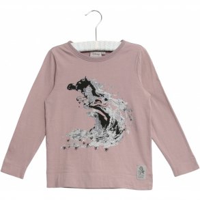Wheat Disney T-Shirt LS, Elsa Glitter/Dusty Lavender