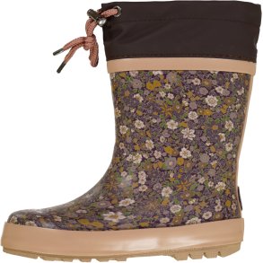 Wheat Termo gummistvle med uldfoer, Eggplant flowers