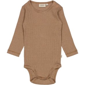 Wheat Body LS, Affogato rib stripe