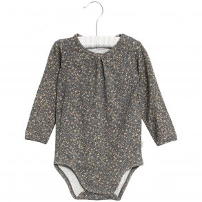 Wheat Body LS, Liv/Greyblue Flowers