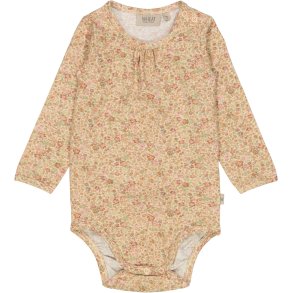 Wheat Body LS, Liv/Barely beige small flowers