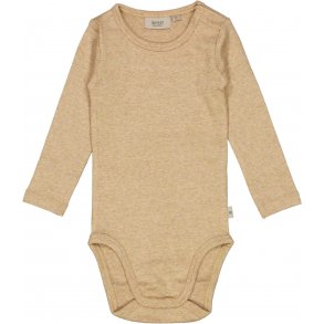 Wheat Rib Body LS, Sand Melange
