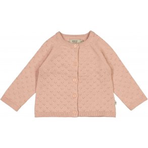 Wheat Strik Cardigan LS, Maja/Misty Rose