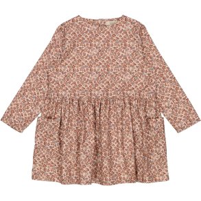 Wheat Kjole LS, Aima/Pale lilac flowers