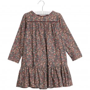 Wheat Kjole LS, Dagmar/Petroleum Flowers