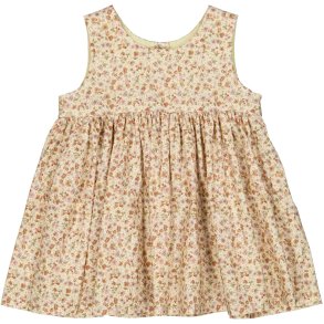 Wheat Kjole NS, Pinafore/Summer flowers