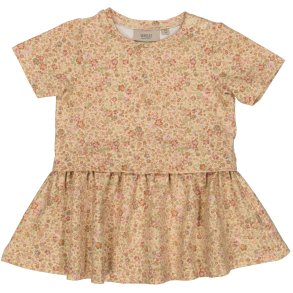 Wheat Kjole SS, Adea/Barely beige small flowers