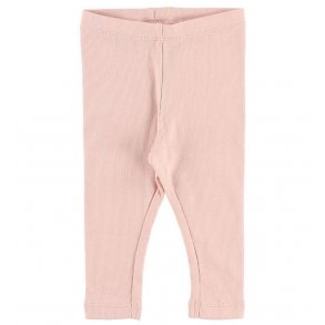 Wheat Rib Leggings, Soft Rose