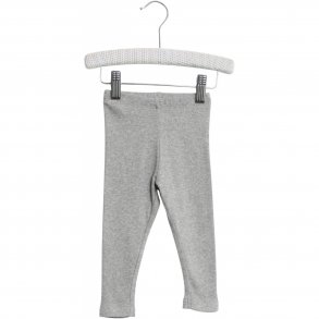 Wheat Rib Leggings, Melange Grey