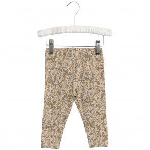 Wheat Jersey Leggings, Fawn Flowers