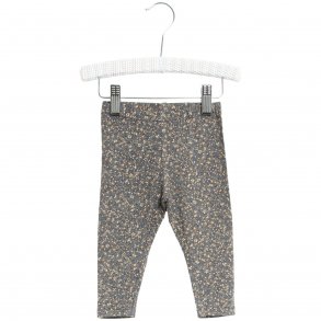 Wheat Leggings, Greyblue Flowers