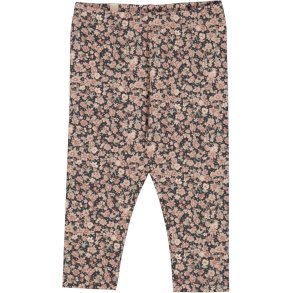 Wheat Jersey leggings, Winter flowers