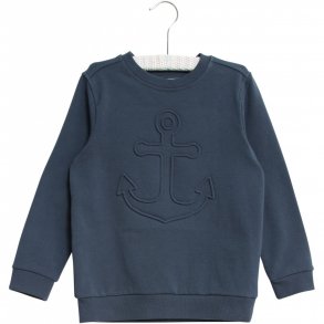 Wheat Sweatshirt LS, Anchor/Indigo