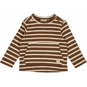 Wheat Sweatshirt, Crewneck Anton/Walnut