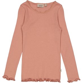 Wheat Rib T-shirt med blonde, Cameo brown